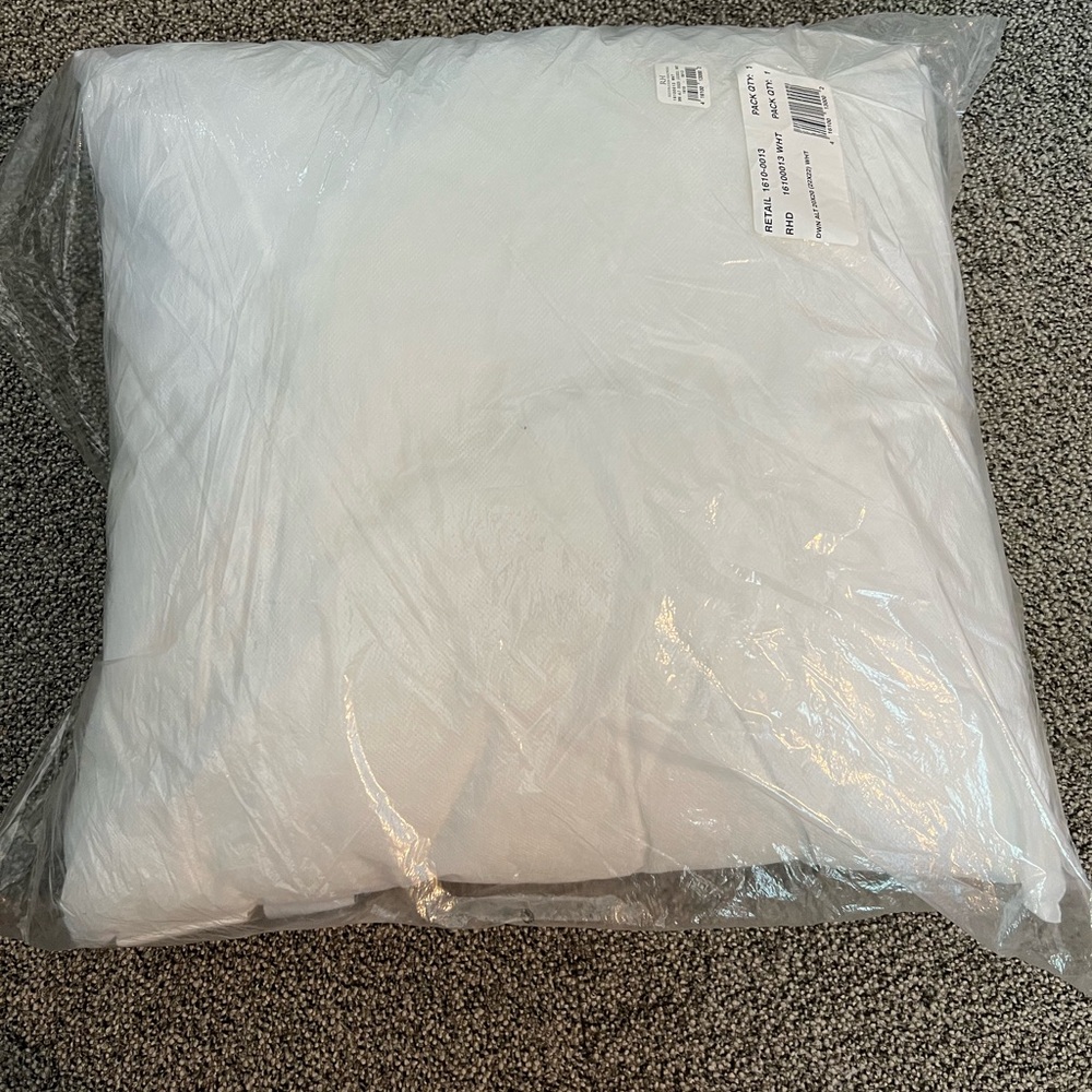 Restoration Hardware throw pillow insert 100% Polyester 20X20